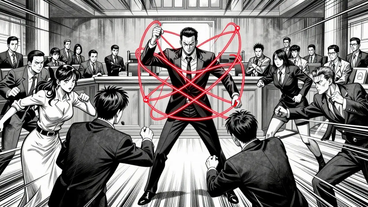 Corporate villains using patent thickets to block generic drug competition