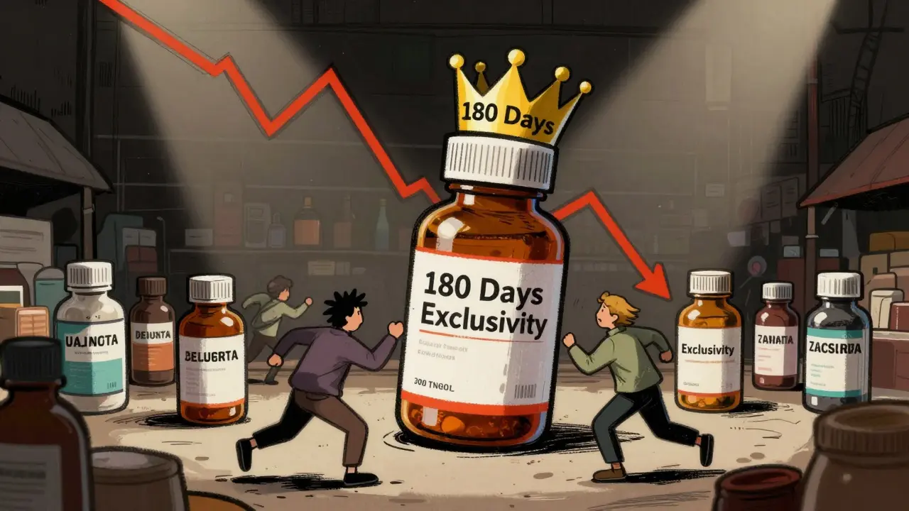 Generic drug with exclusivity crown amidst market competition
